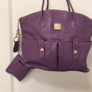 Stylish And classic Dooney and Burke Lavender Handbag!